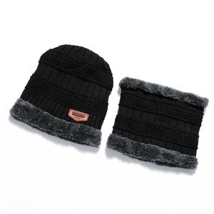 New Women Winter Warm Fleece Lined Balaclava Snow Ski Cap Beanie Hat Scarf Set